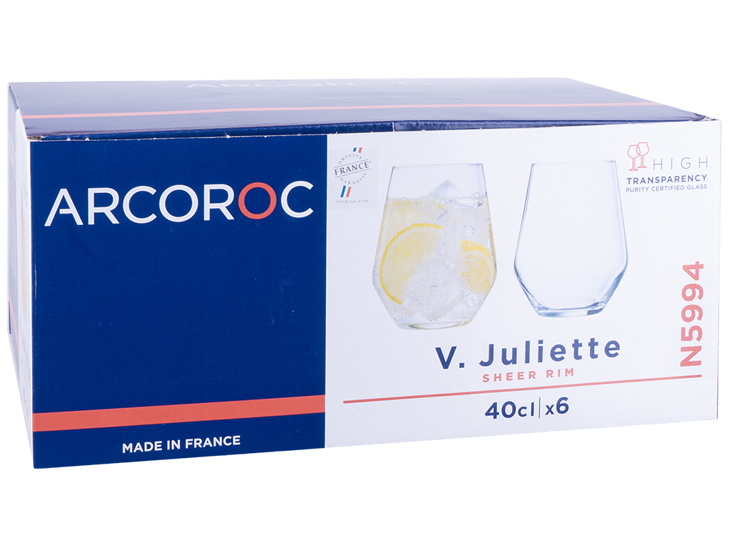 Набор стаканов  Arcoroc V.Juliette, высоких, 400мл (цена за набор 6шт) 31422