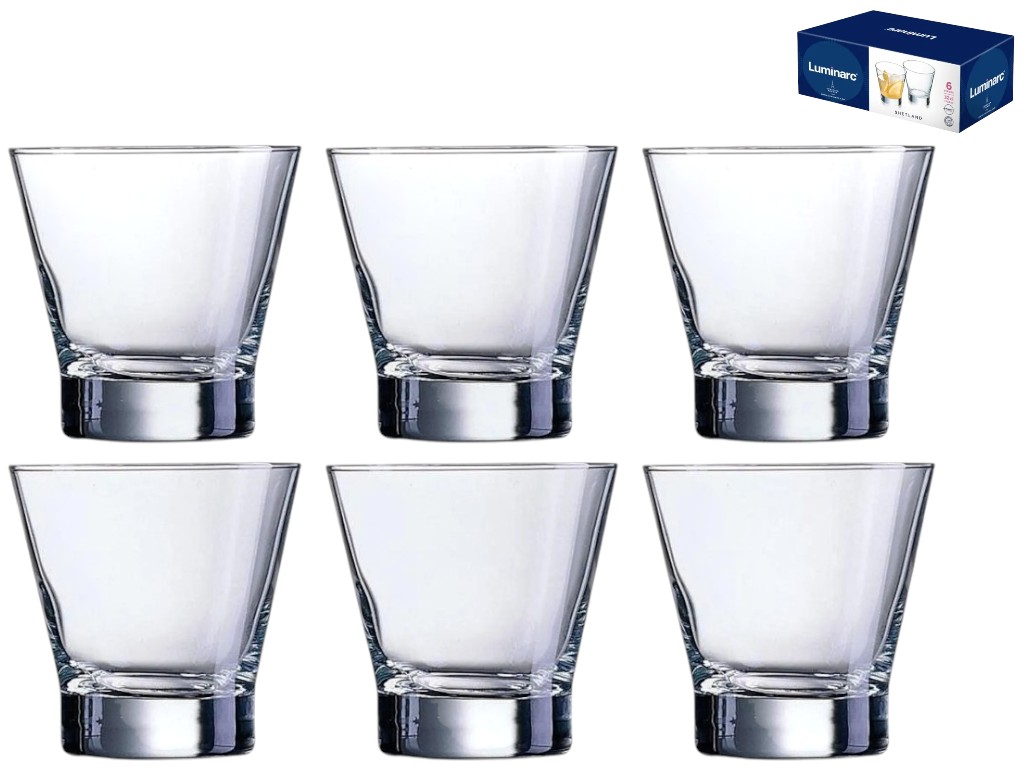 Склянка Luminarc Shetland, скло, 320мл, колір прозорий (ціна за набір 6шт)