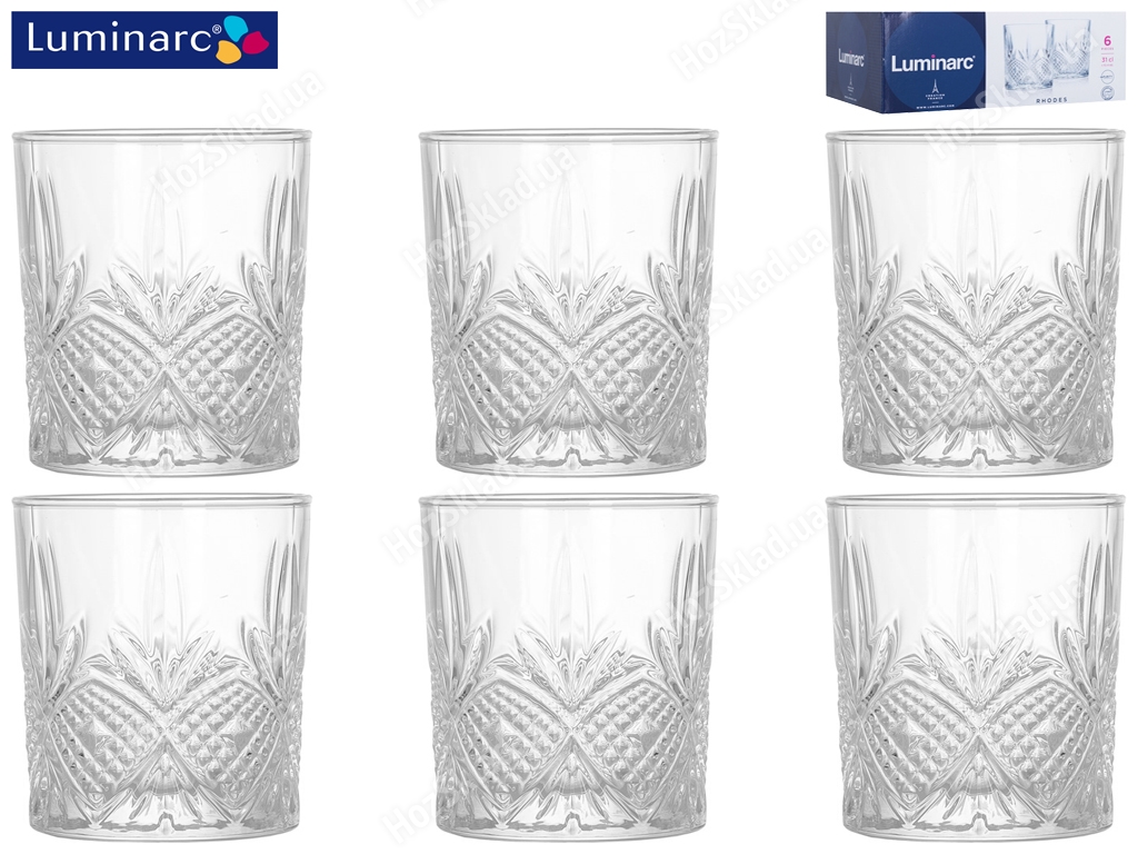 Набір склянок Luminarc Rhodes низьких 310мл (ціна за набір 6шт) 71171