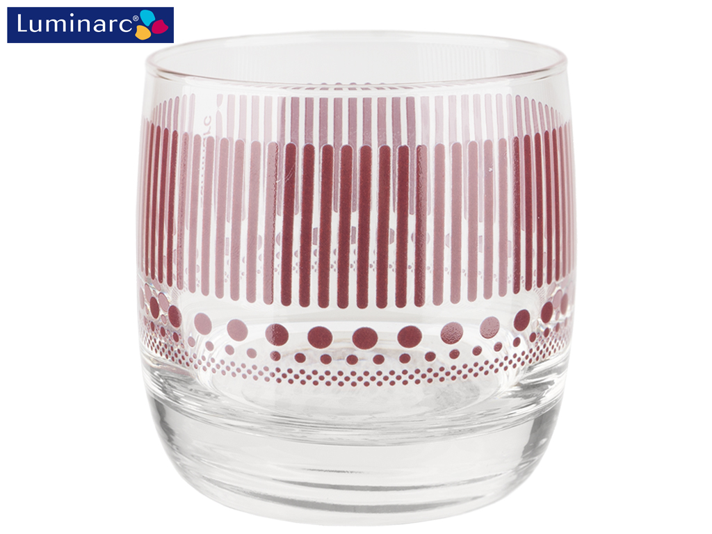 Стакан низкий Luminarc French Brasserie Lines Lilac 310мл (цена за 1шт) 44788