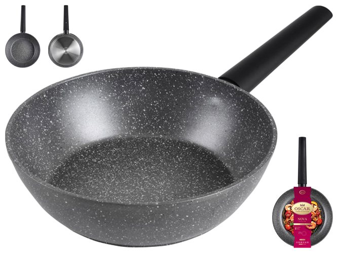 Сковорода глибока Oscar Nova, 24см, без кришки, 6900068858848