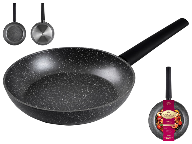 Сковорода класична Oscar Nova, 24см, без кришки, 6900068911024