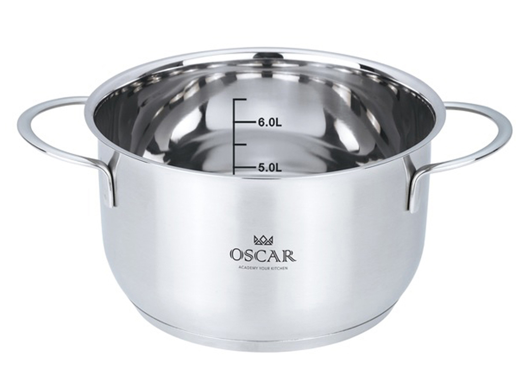 Кастрюля Oscar Galant с крышкой, 18см, 2,6л (для всех типов плит) 6900069112154