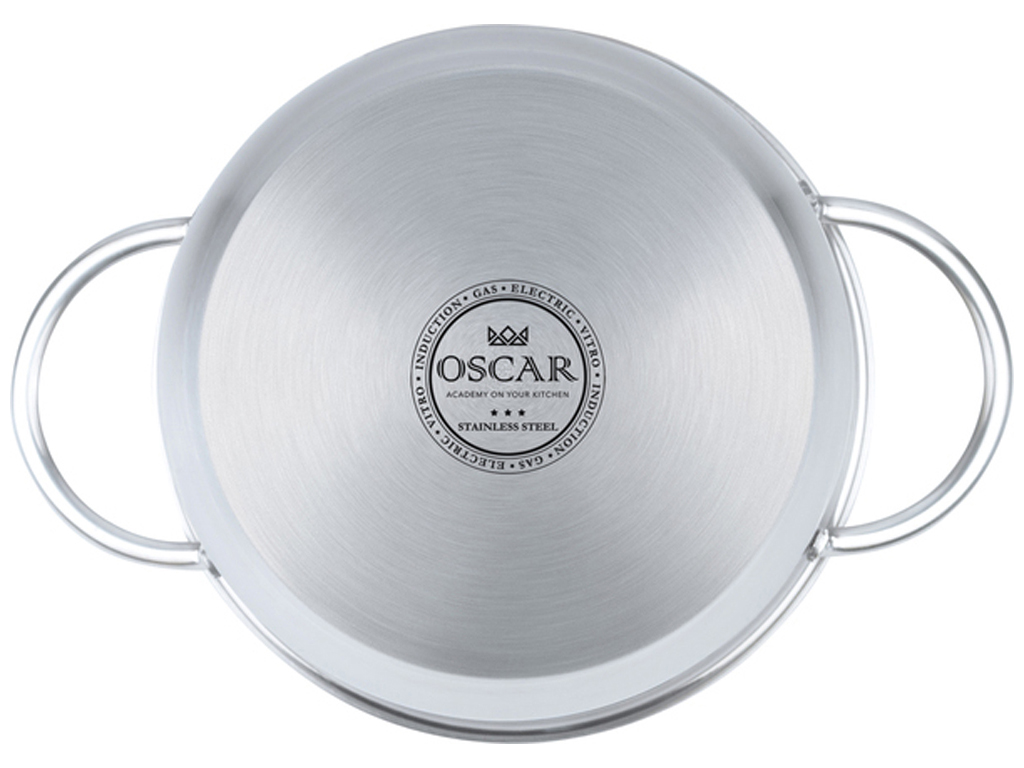 Кастрюля Oscar Galant с крышкой, 20см, 3,4л (для всех типов плит) 6900069112161