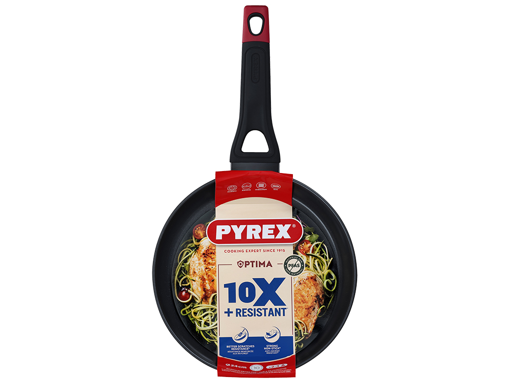 Сковорода Pyrex Optima, индукция, без крышки, 24см, 3426470284257