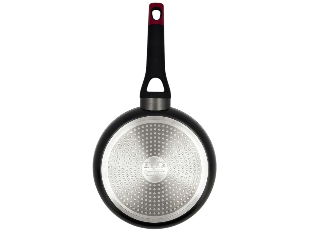 Сковорода глубокая Pyrex Optima, алюминий, антипригарное покрытие, 24см, цвет черный