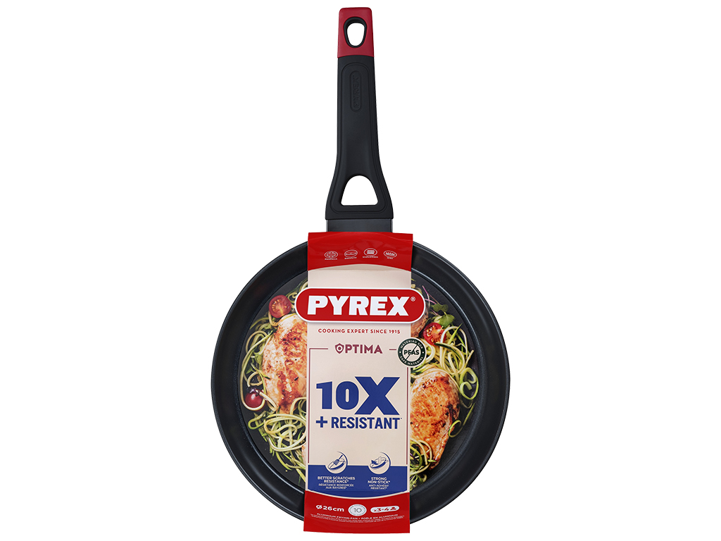 Сковорода Pyrex Optima, индукция, без крышки, 26см, 3426470284264