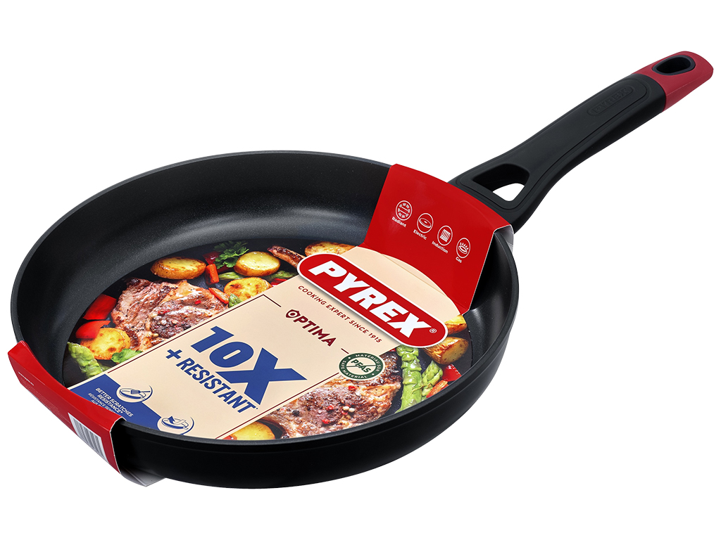 Сковорода Pyrex Optima, индукция, без крышки, 28см, 3426470284271
