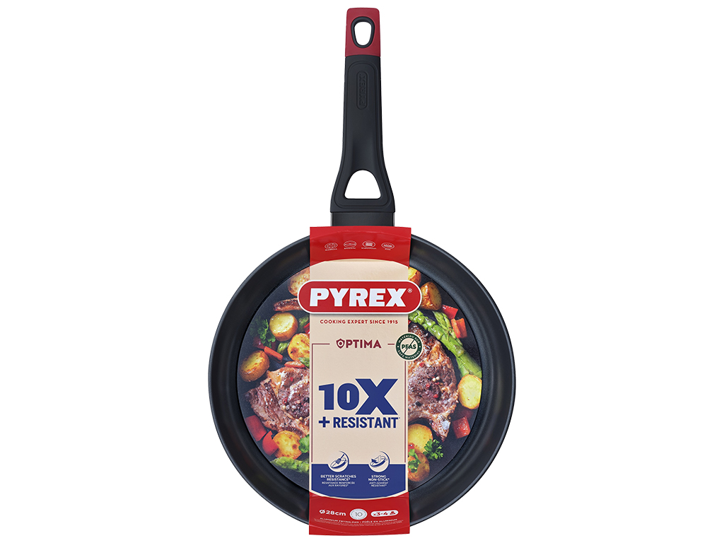 Сковорода Pyrex Optima, индукция, без крышки, 28см, 3426470284271