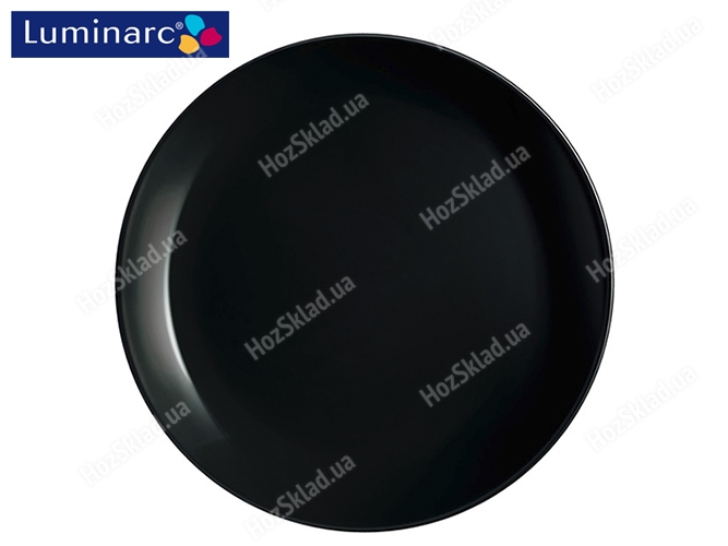 Тарілка підставна Luminarc Diwali noir чорна D27см 14630