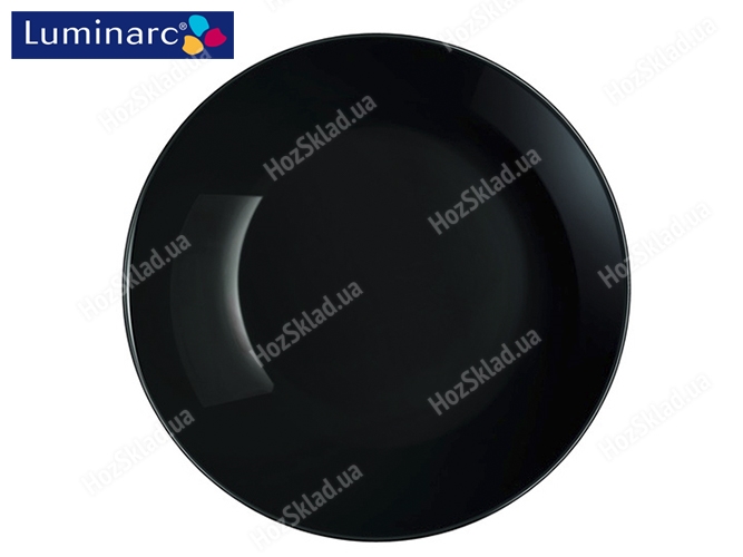 Тарелка суповая Luminarc Diwali Black D20см 14616