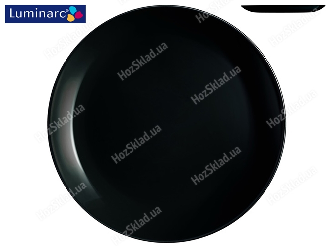 Тарелка обеденная Luminarc Diwali black 25см 14623
