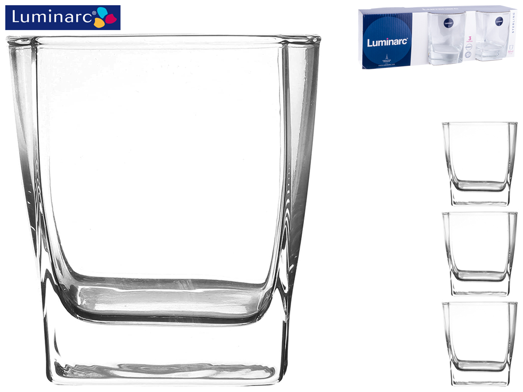 Набор стаканов Luminarc Stterling, низких, 300мл (цена за набор 3шт) 07725
