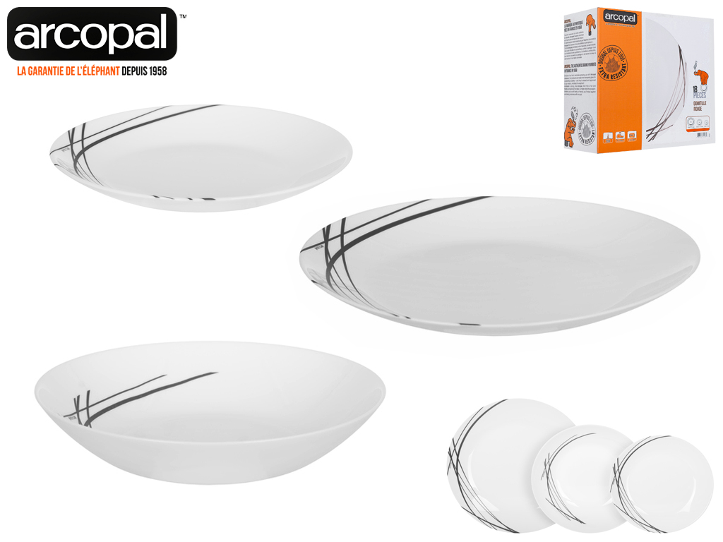 Сервиз столовый Arcopal "Domitille" 18 предметов 41049