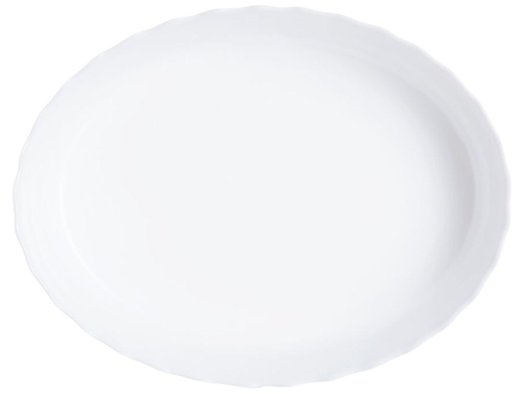 Форма для запекания Luminarc Trianon, овальная, жаропрочное стекло, 3л, 32×24,5×6,3см, цвет белый
