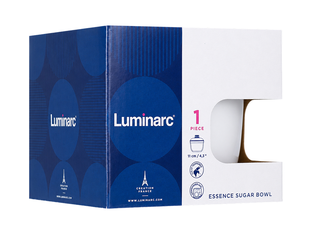 Сахарница Luminarc Essence, ударопрочное стекло, 11см