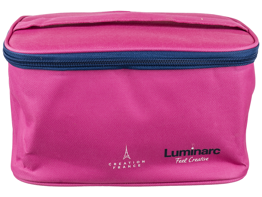 Набор контейнеров Luminarc Pure Box Active + сумка розовый (цена за набор 4 предмета) 51741