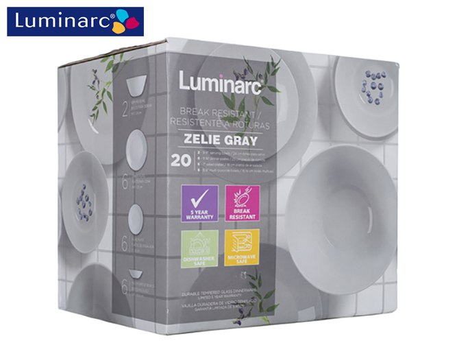Сервиз столовый Luminarc "Zelie Granit" (цена за набор 20 предметов) 75316/53110