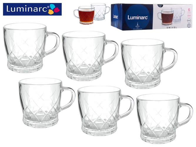 Сервиз чайный Luminarc Swivel 200мл (цена за набор 6 предметов) P8535