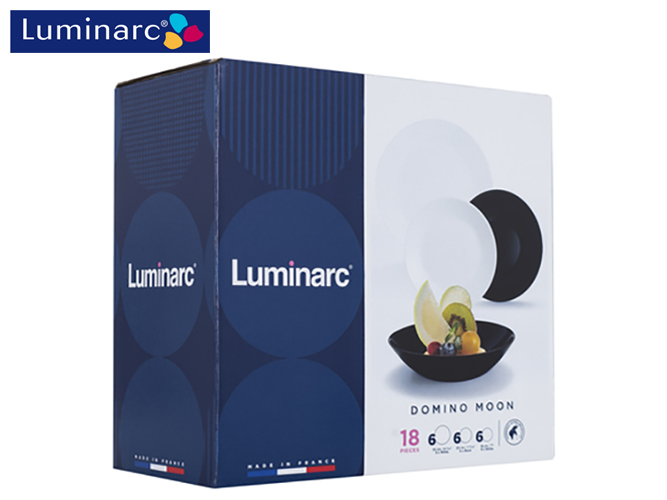 Сервіз столовий Luminarc "Domino Moon" (ціна за набір 18 предметів) 96452