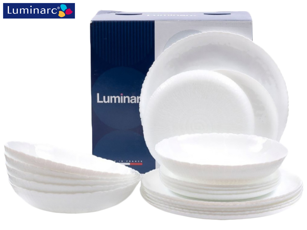 Сервіз столовий Luminarc AMMONITE WHITE 18 предметів 00685