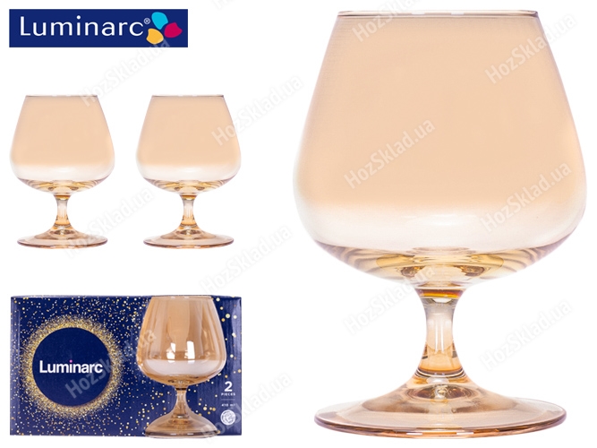 Набор бокалов для коньяка Luminarc Golden Honey 410мл (цена за набор 2шт) 40278