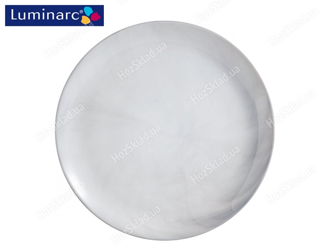 Тарілка обідня склокерамічна Luminarc Diwali Marble Granit 25см 09725