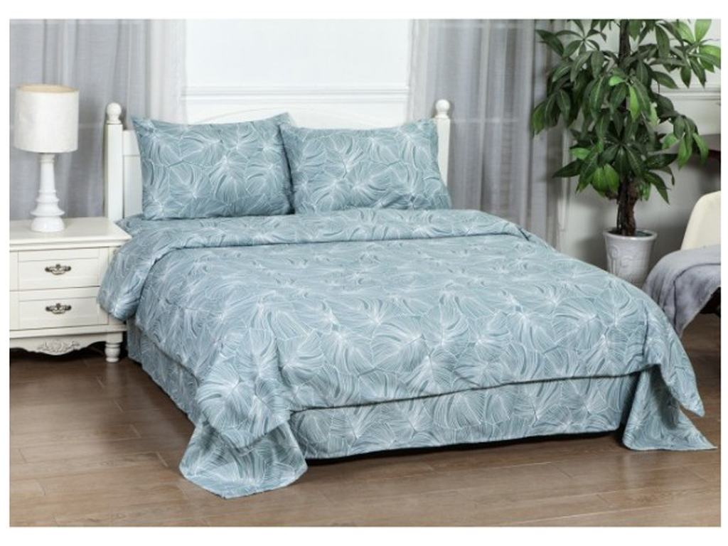 Комплект постельного белья SOHO, Flora Green, полиэстер, двуспальный 180×220 см