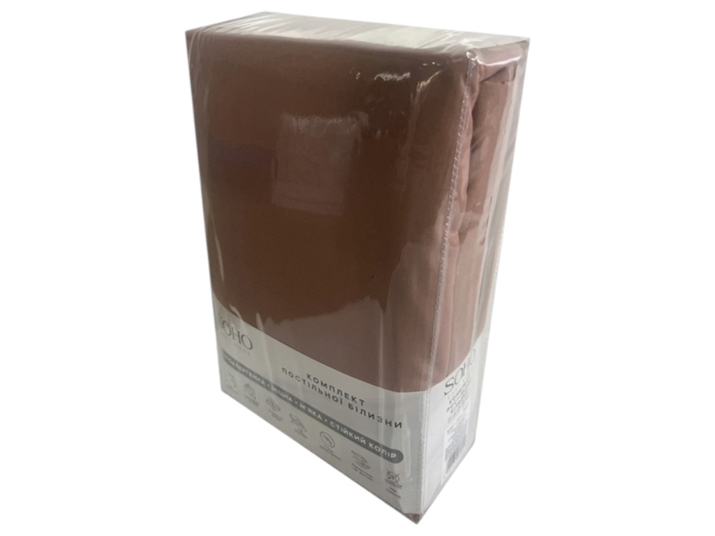 Комплект постельного белья SOHO, Mocha Mousse, полиэстер, евро 200×220 см