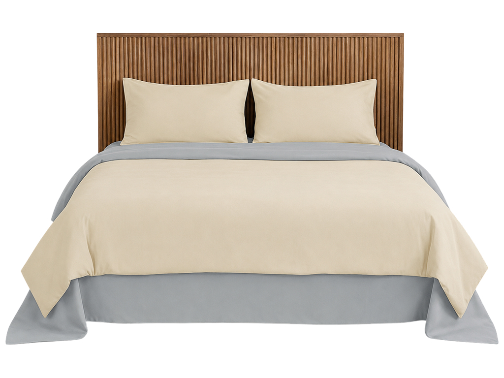 Комплект постельного белья Soho, семейный, Beige, Light gray, 150х200 см, 5 предметов
