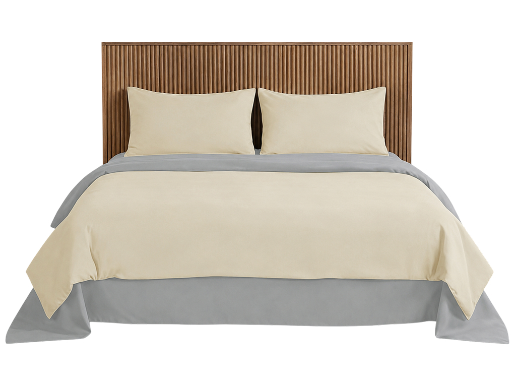 Комплект постельного белья Soho, полуторный, Beige, Light gray, 150х200 см, 4 предмета