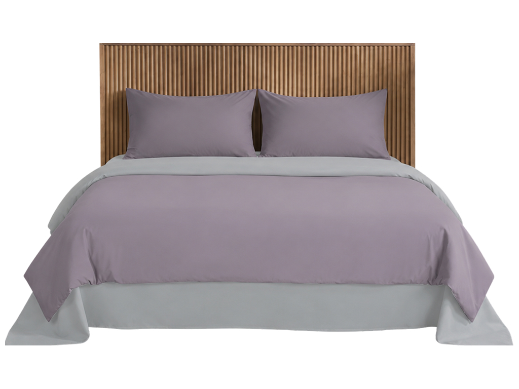 Комплект постельного белья Soho, Purple, Light gray, евро, 200х220 см, 4 предмета