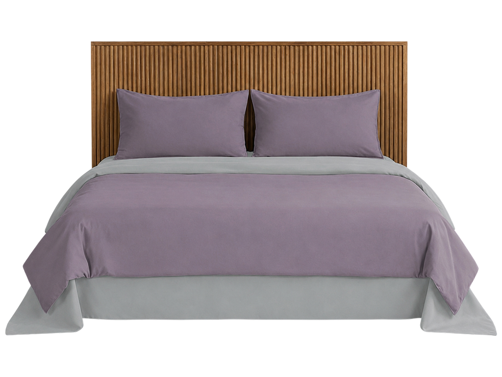 Комплект постельного белья Soho, семейный, Purple, Light gray, 150х200 см, 5 предметов