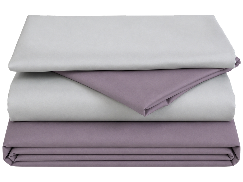 Комплект постельного белья Soho, семейный, Purple, Light gray, 150х200 см, 5 предметов