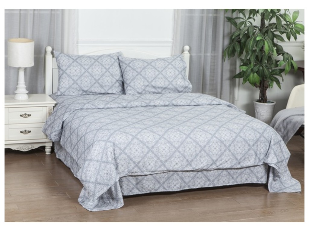 Комплект постільної білизни SOHO, Charme Grey, поліестер, євро 200×220 см