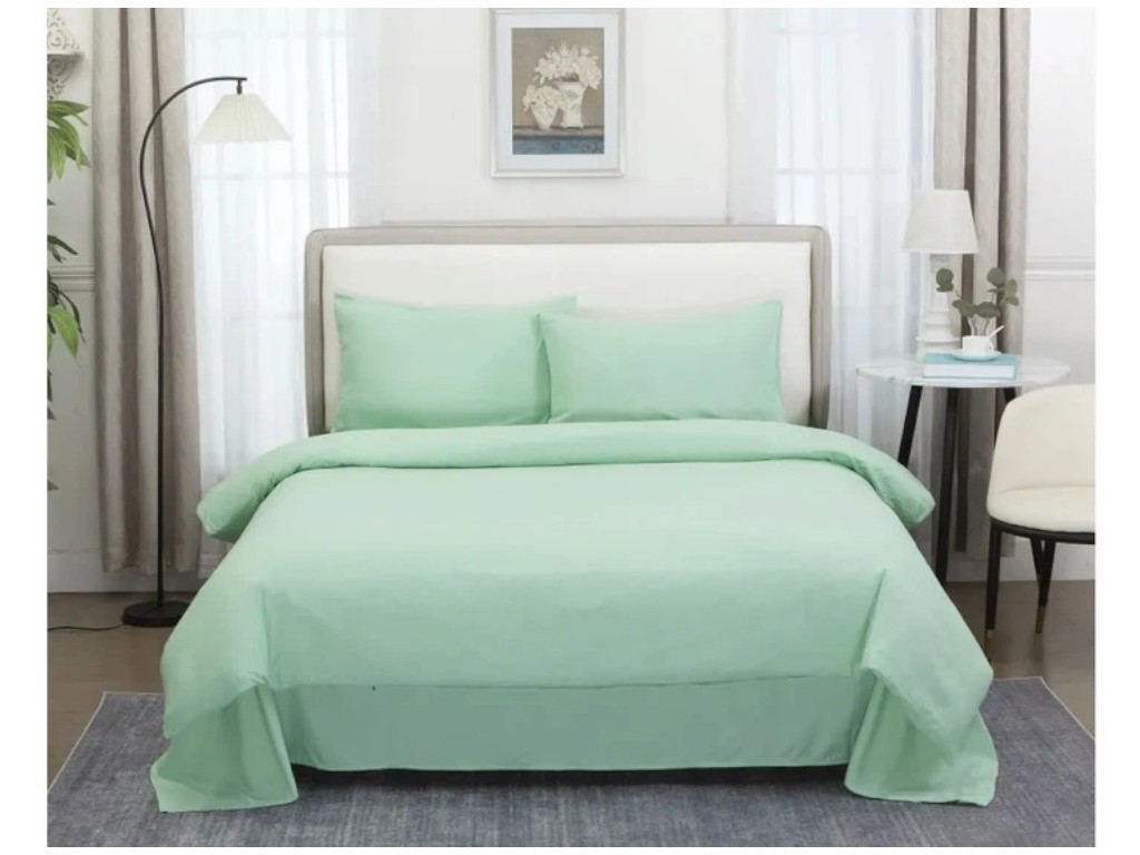 Комплект постільної білизни Soho, євро, 200×220см, 240×260см, 50×70см, поліестер, колір зелений