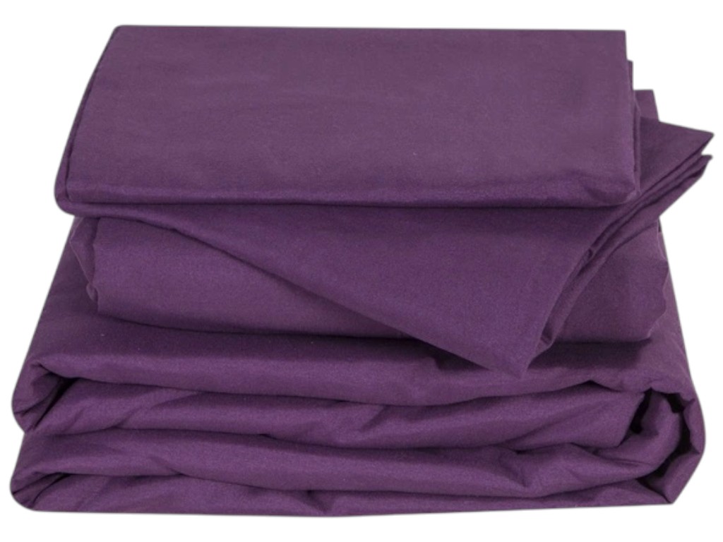 Комплект постельного белья Soho, семейный, 150×200см, 200×220см, 50×70см, полиэстер, цвет сливовый