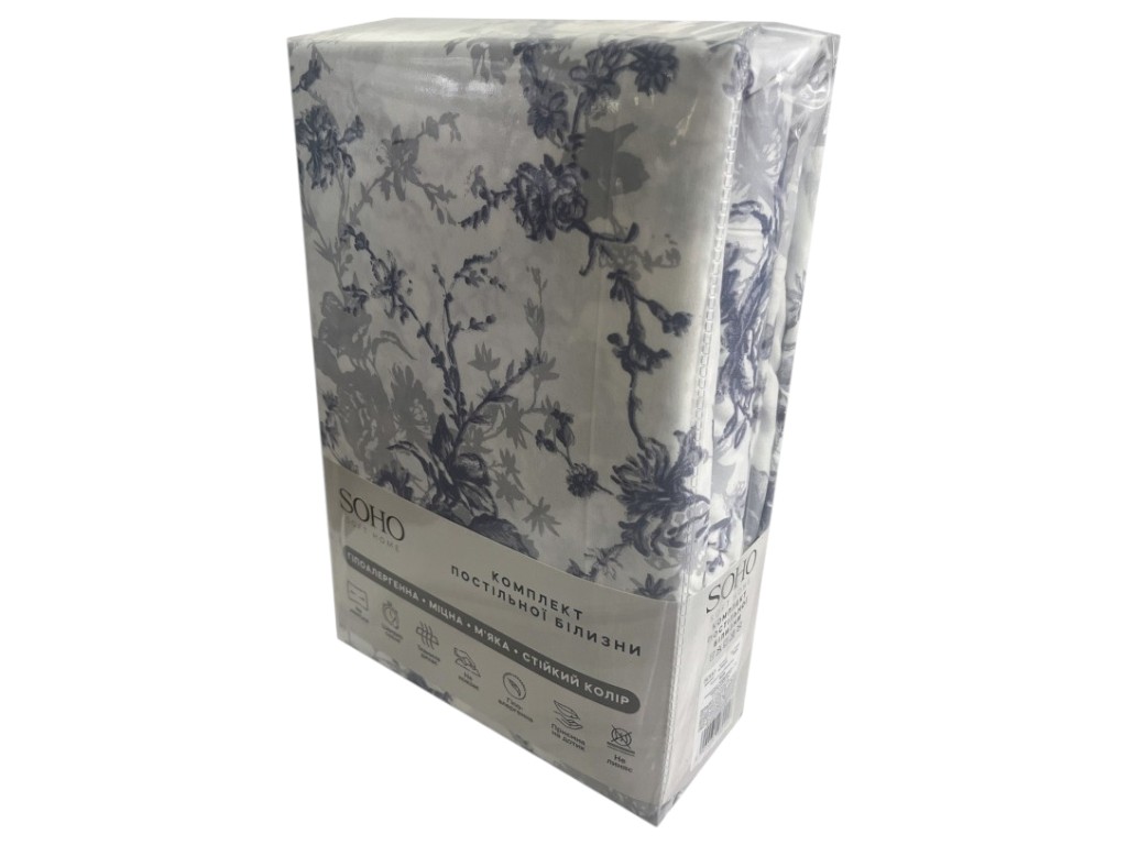 Комплект постельного белья SOHO, Roses, полиэстер, евро 200×220 см