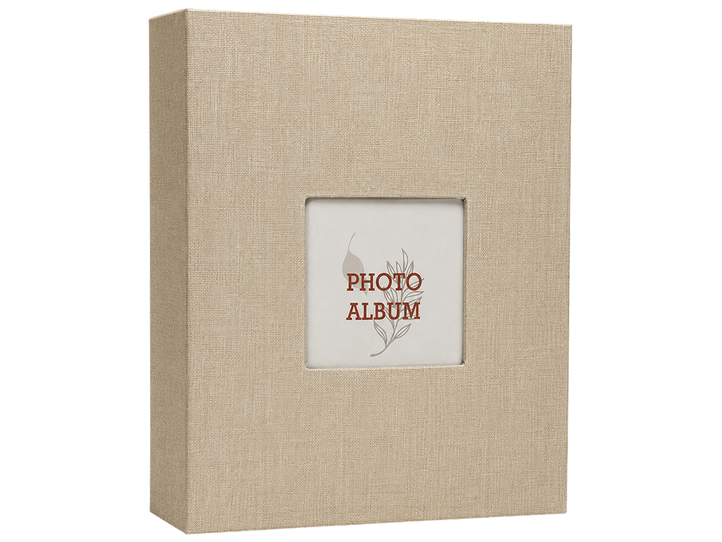 Фотоальбом Ufo Beige, для 200 фото, тканевая обложка, 10х15 см