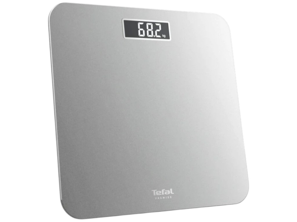 Ваги підлогові Tefal Premiss, 160кг, 2xААА, загартоване скло, 30x30х1, 8см, колір срібло