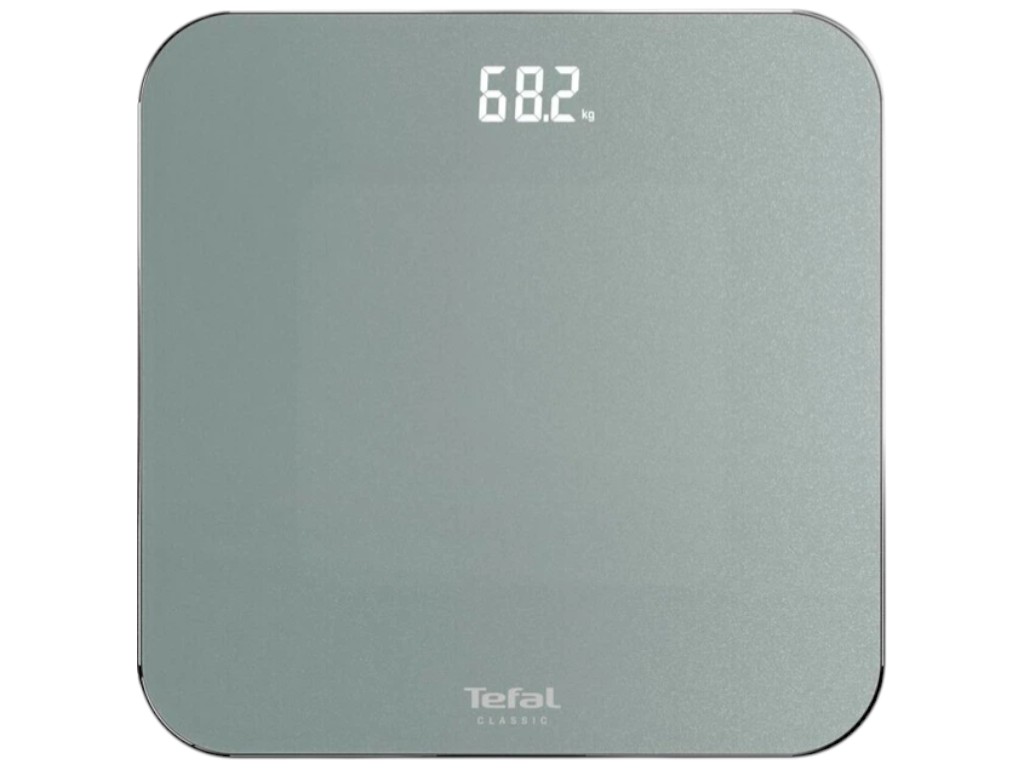 Весы напольные Tefal Classic, 160кг, 2хAAA, закаленное стекло, 31x31х1,8см, цвет серый