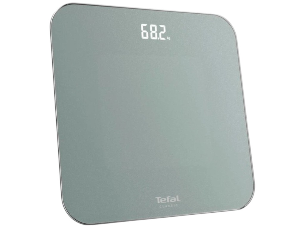 Весы напольные Tefal Classic, 160кг, 2хAAA, закаленное стекло, 31x31х1,8см, цвет серый