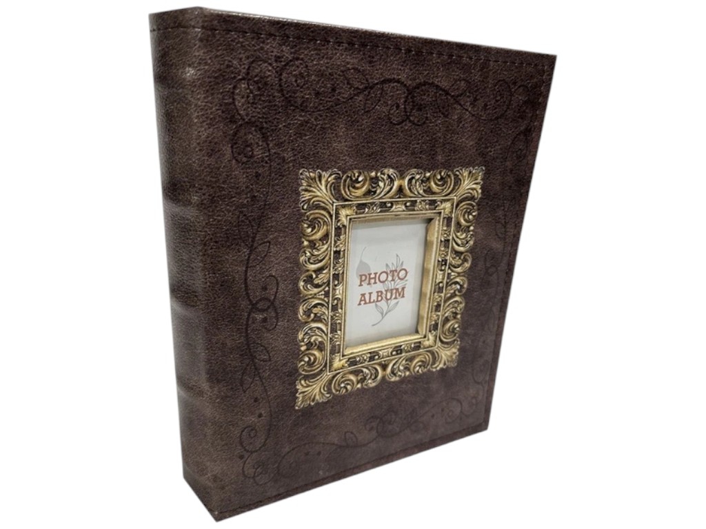 Фотоальбом Ufo Story Brown, 200 фотографий, искусственная кожа, полипропилен, 10×15см, 24×19см