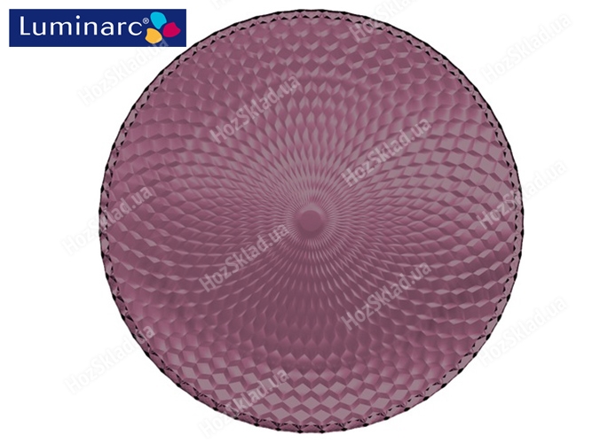 Тарілка обідня Luminarc Idylle Lilac ударостійке скло 25,5см 40780