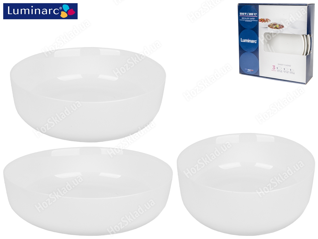 Набор форм для запекания Luminarc Smart Cuisine круглая D26/22/18см (цена за набор 3 предмета) 37933