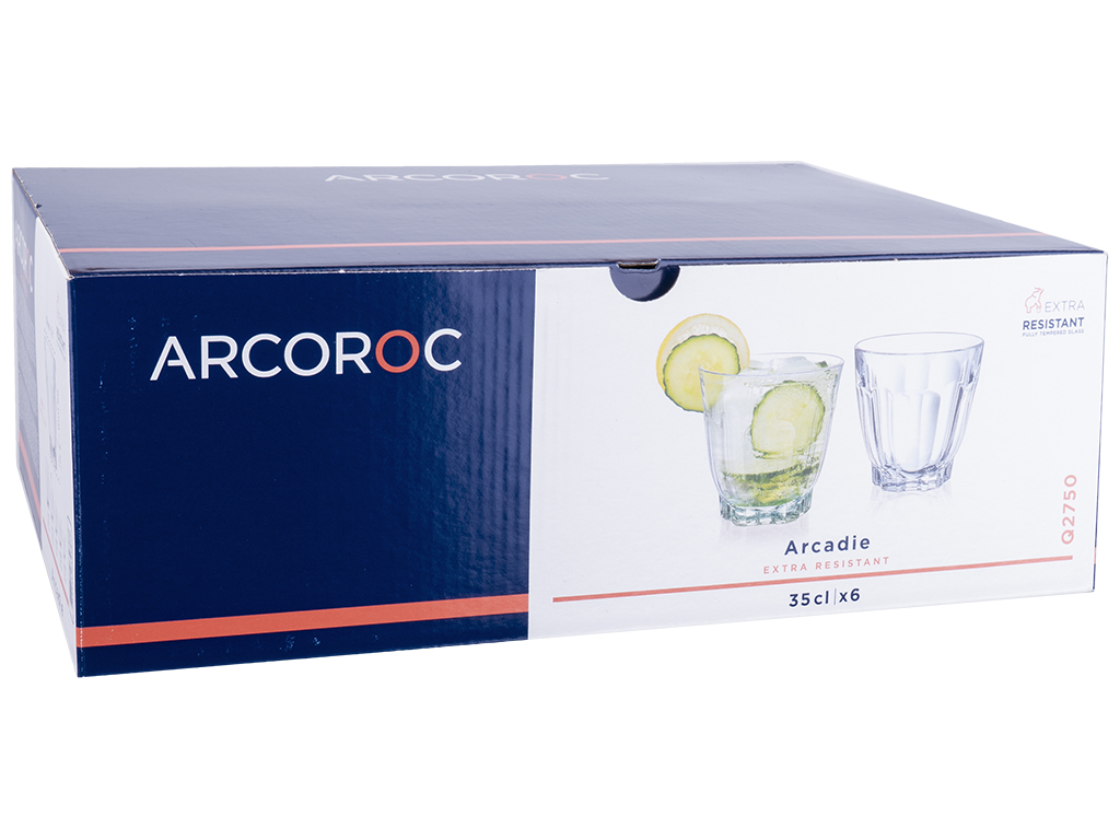 Набор стаканов Arcoroc Arcadie, низких, 350мл (цена за набор 6шт) 39388