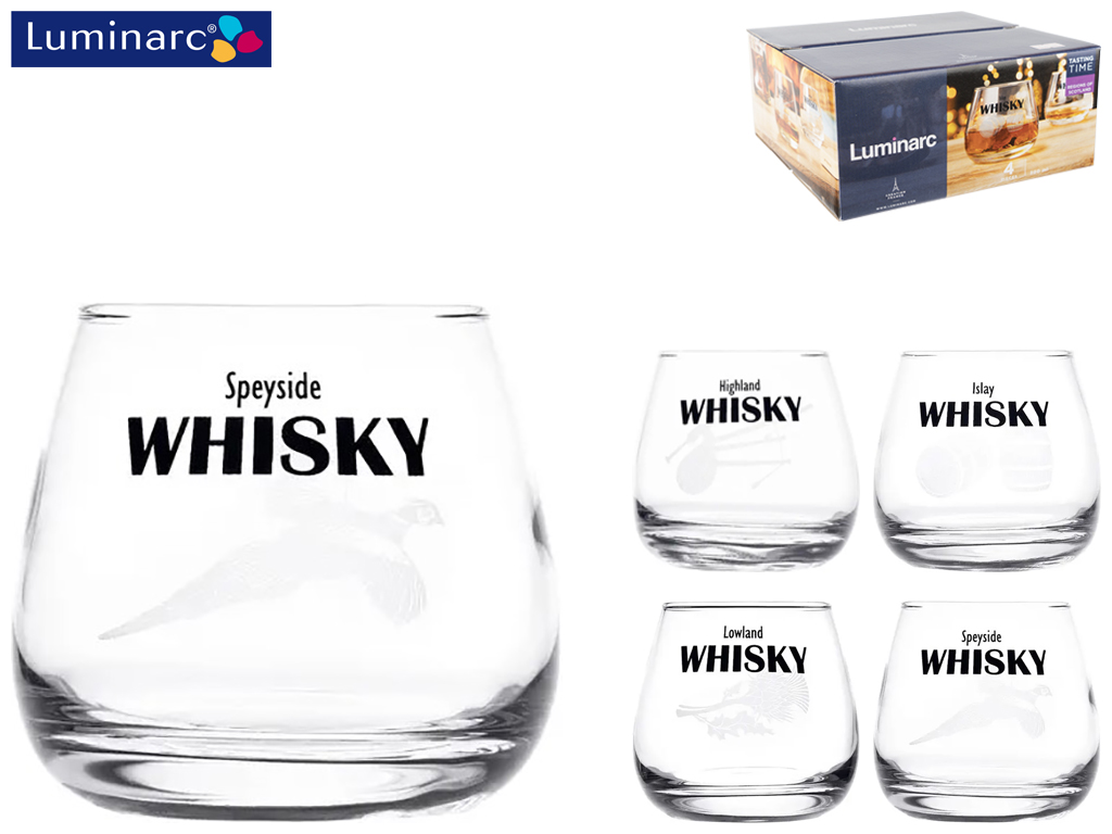 Набор стаканов Luminarc Tasting Time Regions Of Scotland низких 300мл (цена за набор 4шт) 43071