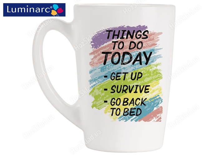 Чашка Luminarc New Morning Things To Do 320мл 50079