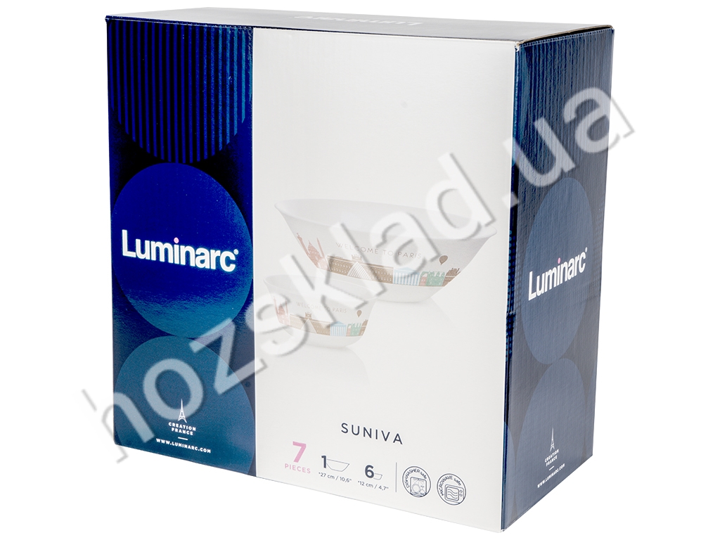 Набор салатников Luminarc Suniva 1шт D27см, 6шт D12см (цена за набор 7 предметов) 62898