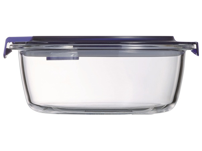 Контейнер круглый Luminarc Easy Box, синяя крышка, 920мл, 088331489669